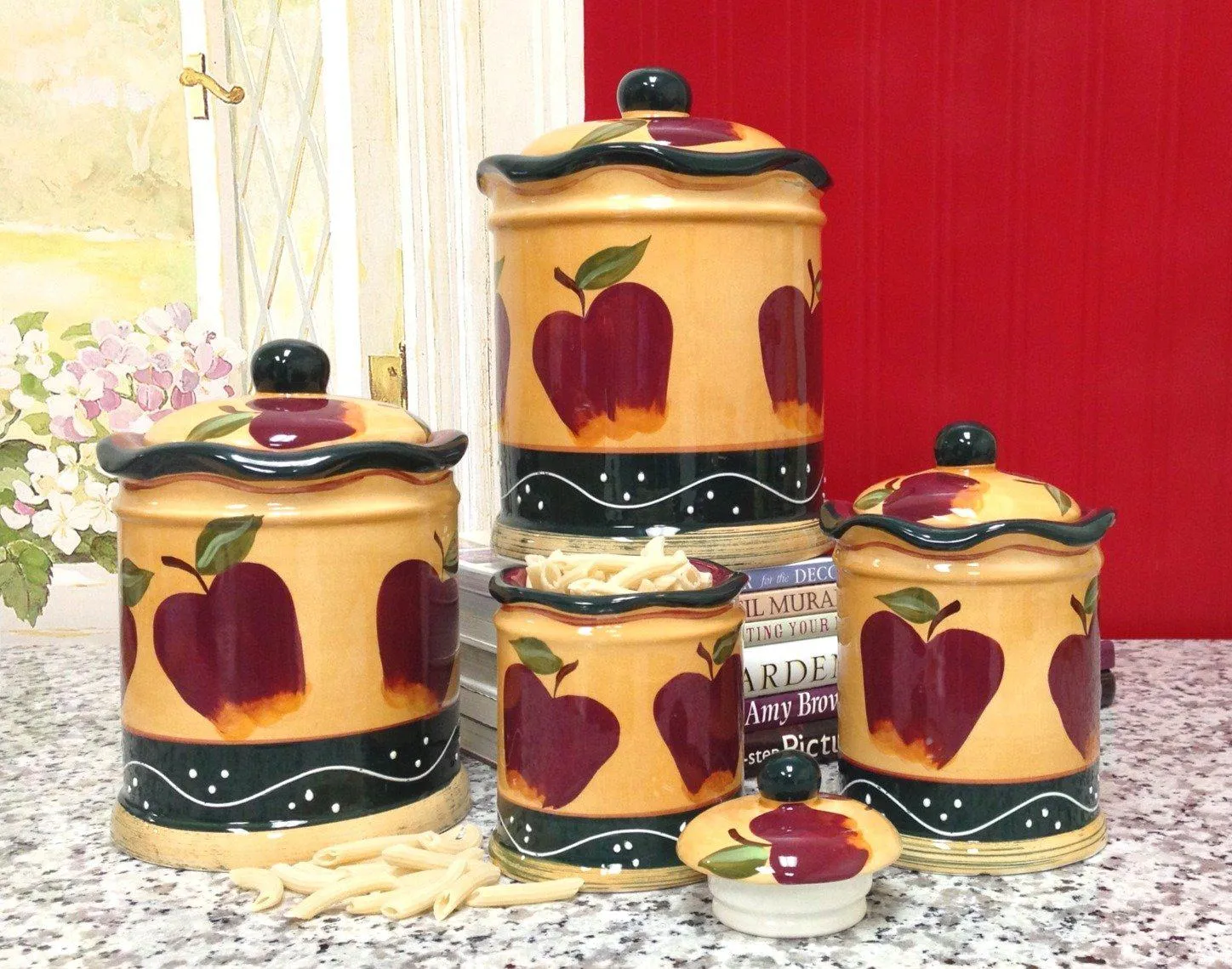 14078 apple pattern kitchen decor 3