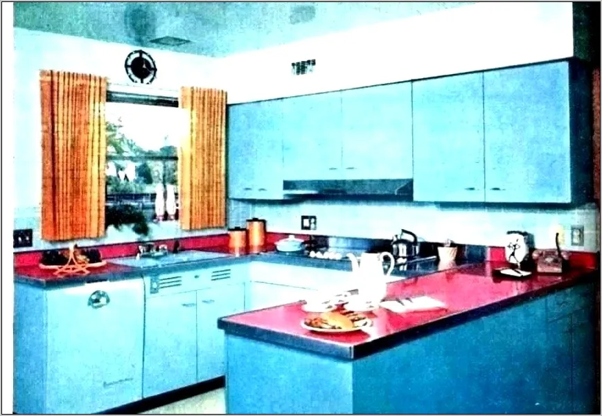 14090 red kitchen textiles