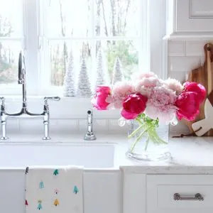 14105 red and green christmas kitchen