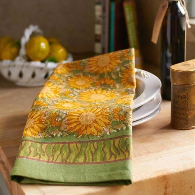 14115 sunflower kitchen towels