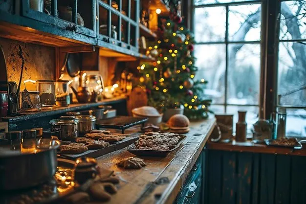 14133 christmas kitchen towels