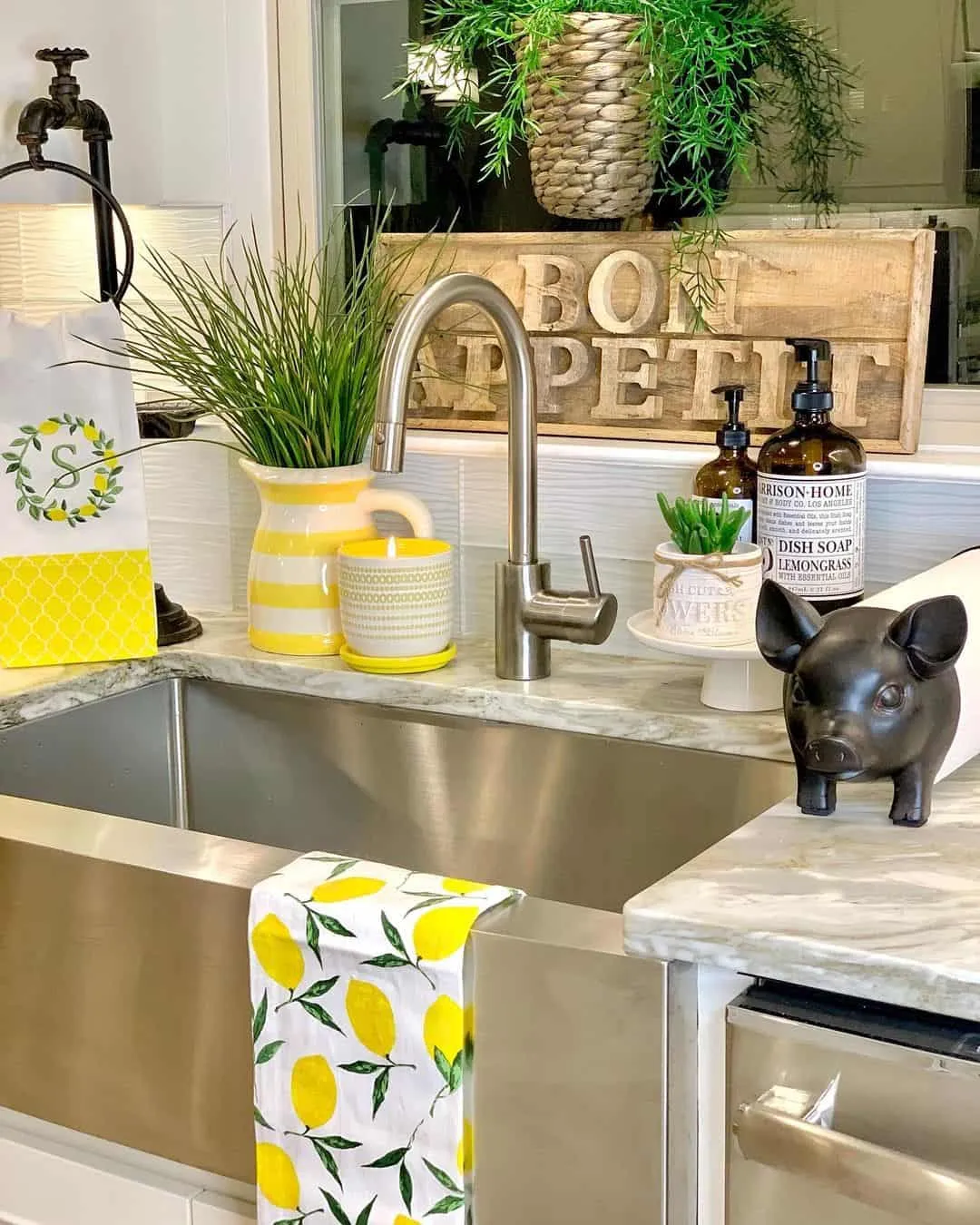 14173 strawberry lemon fruit decor