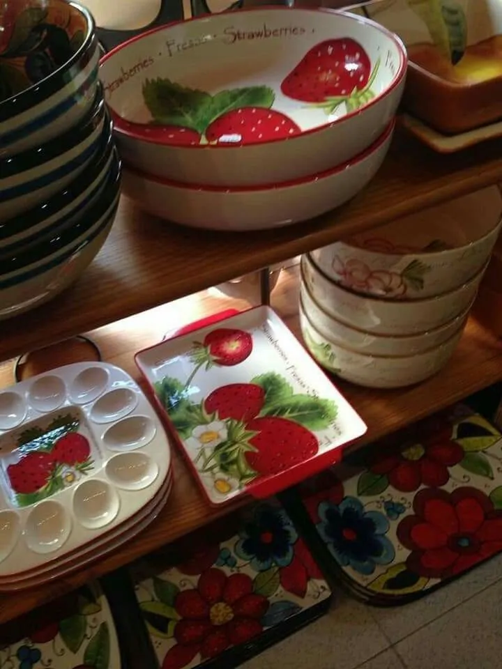 14173 strawberry lemon kitchen accessories