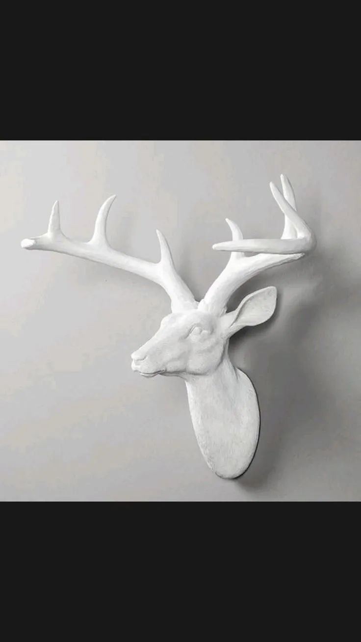 14219 faux deer head kitchen decor 1