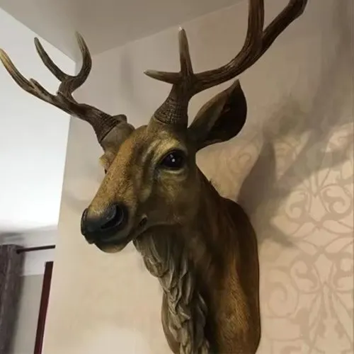 14219 faux deer head kitchen decor 2