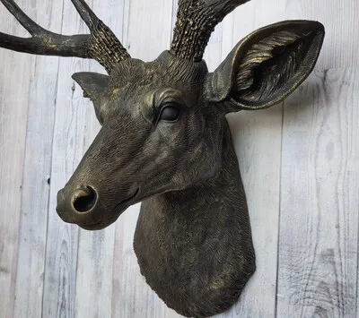 14219 faux deer head kitchen decor 4
