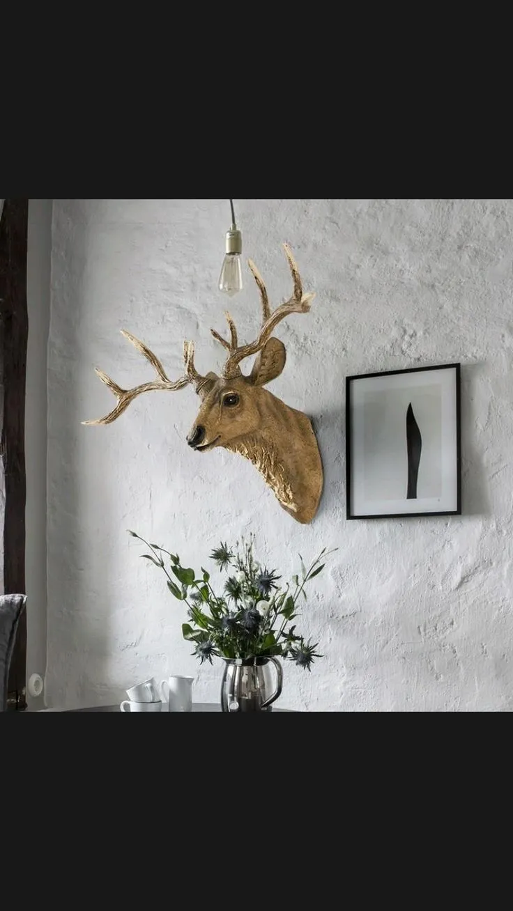 14219 faux deer head kitchen decor 5