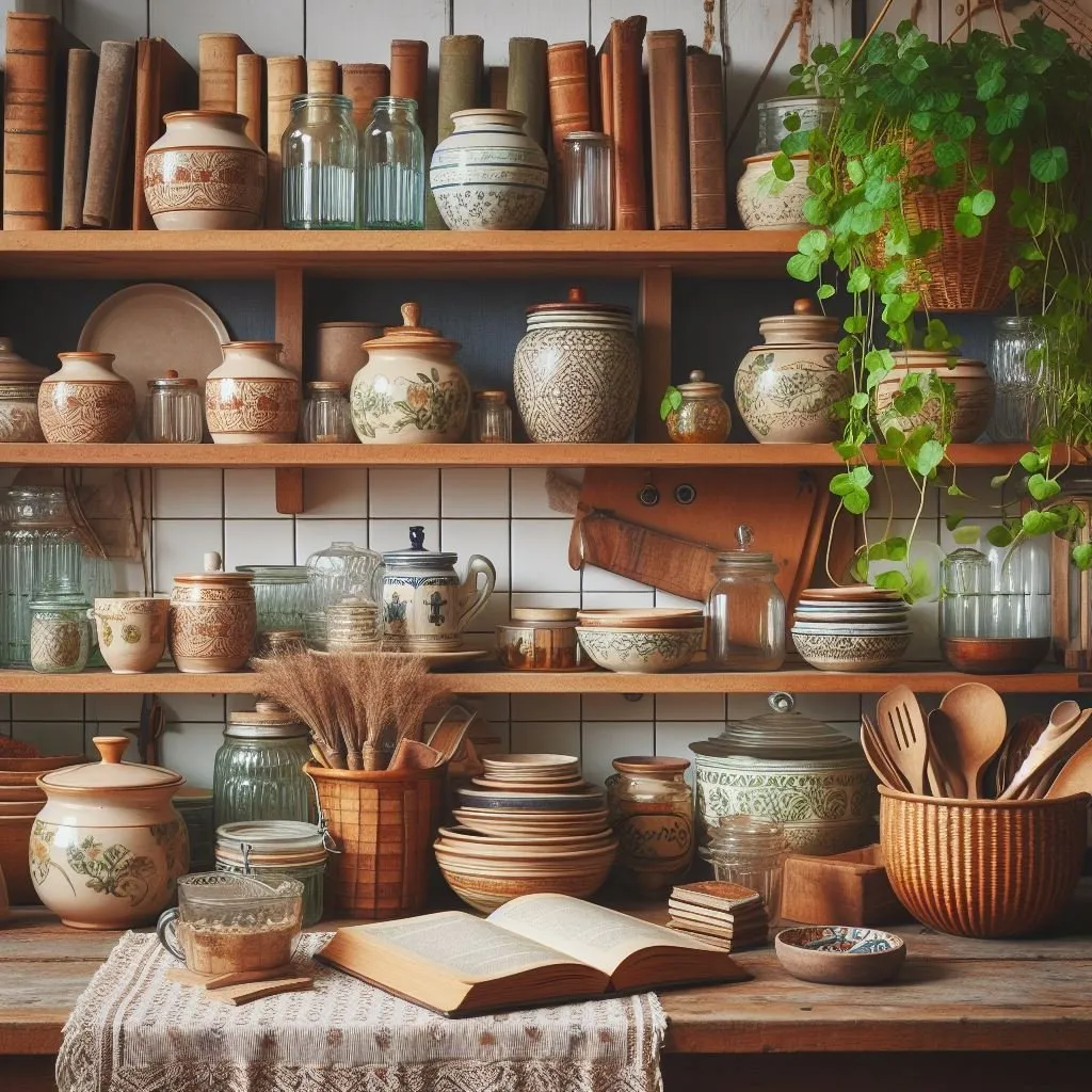 14262 vintage kitchen shelving