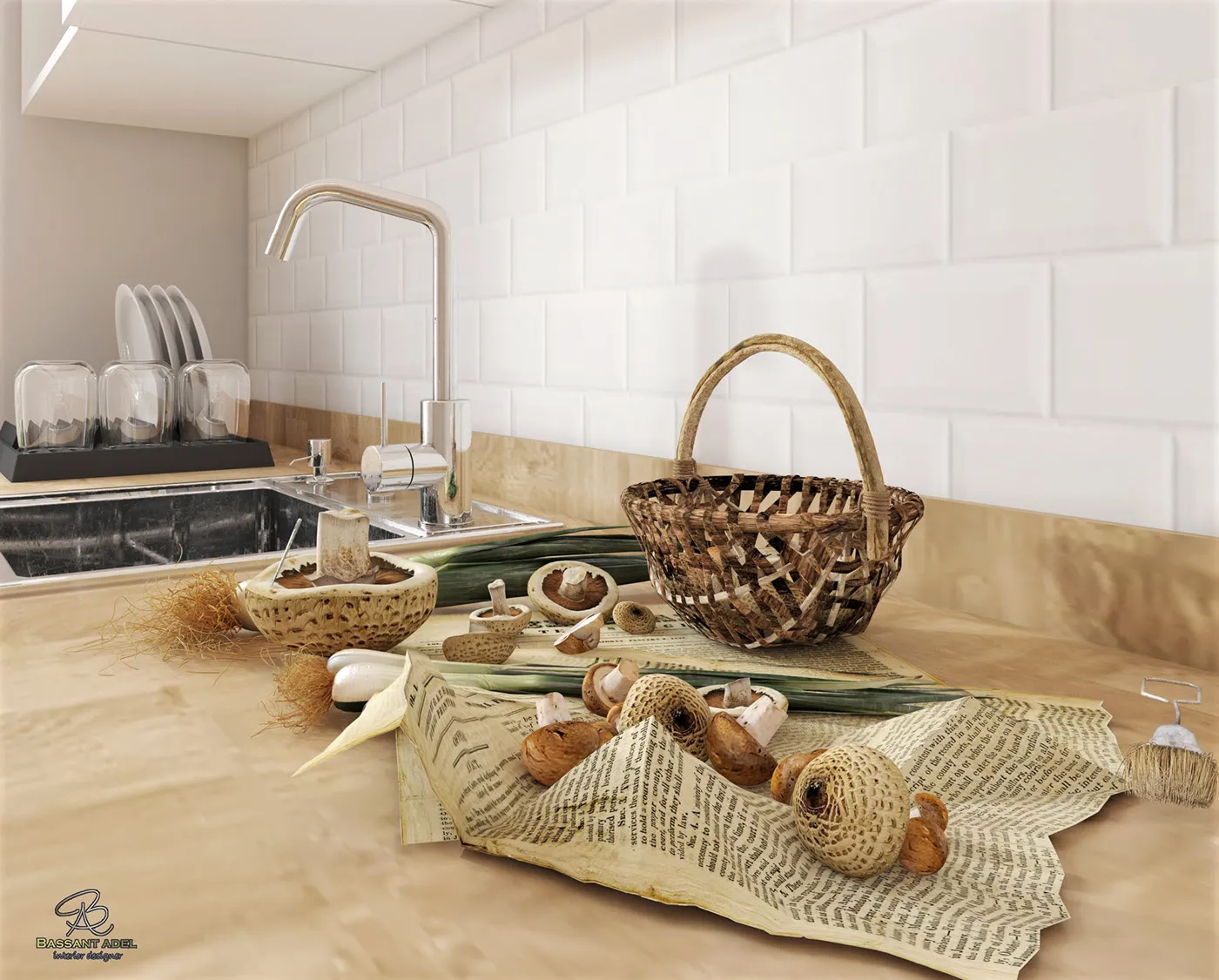 14273 cottage kitchen 3d
