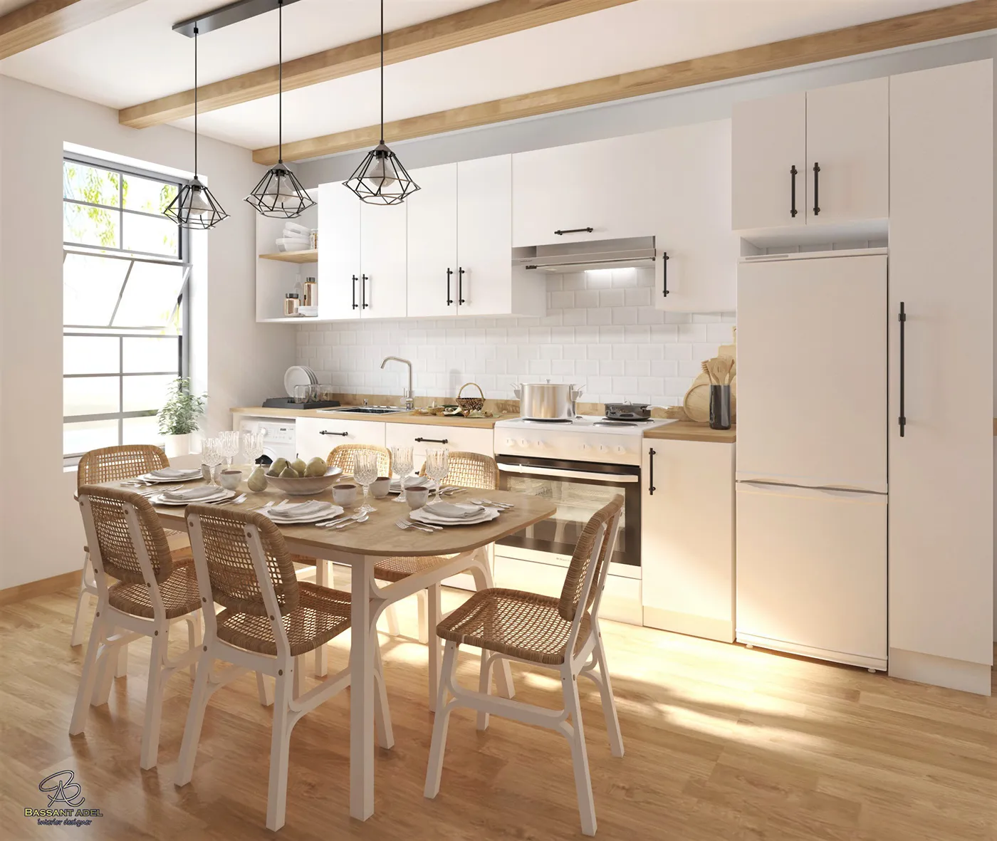 14273 farmhouse kitchen 3d