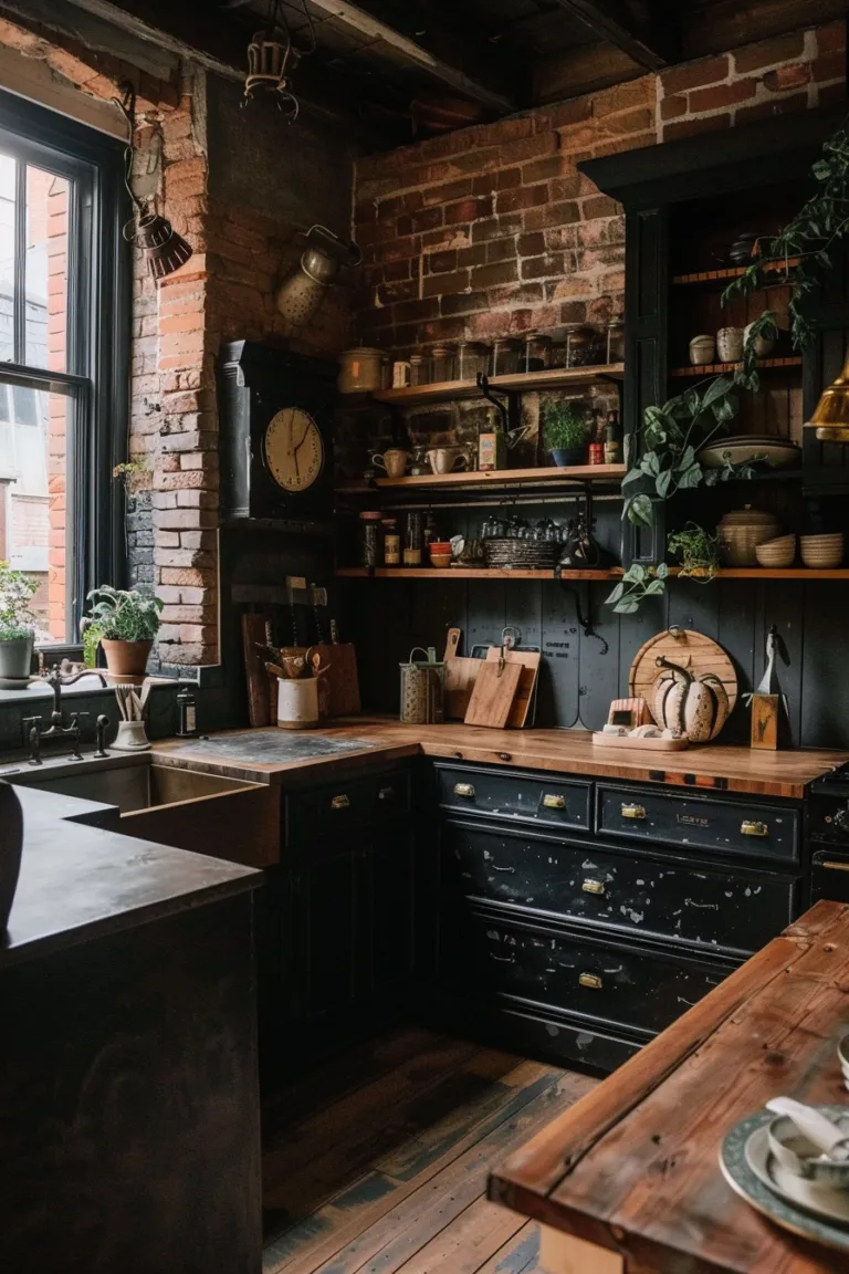14279 farmhouse kitchen open shelving