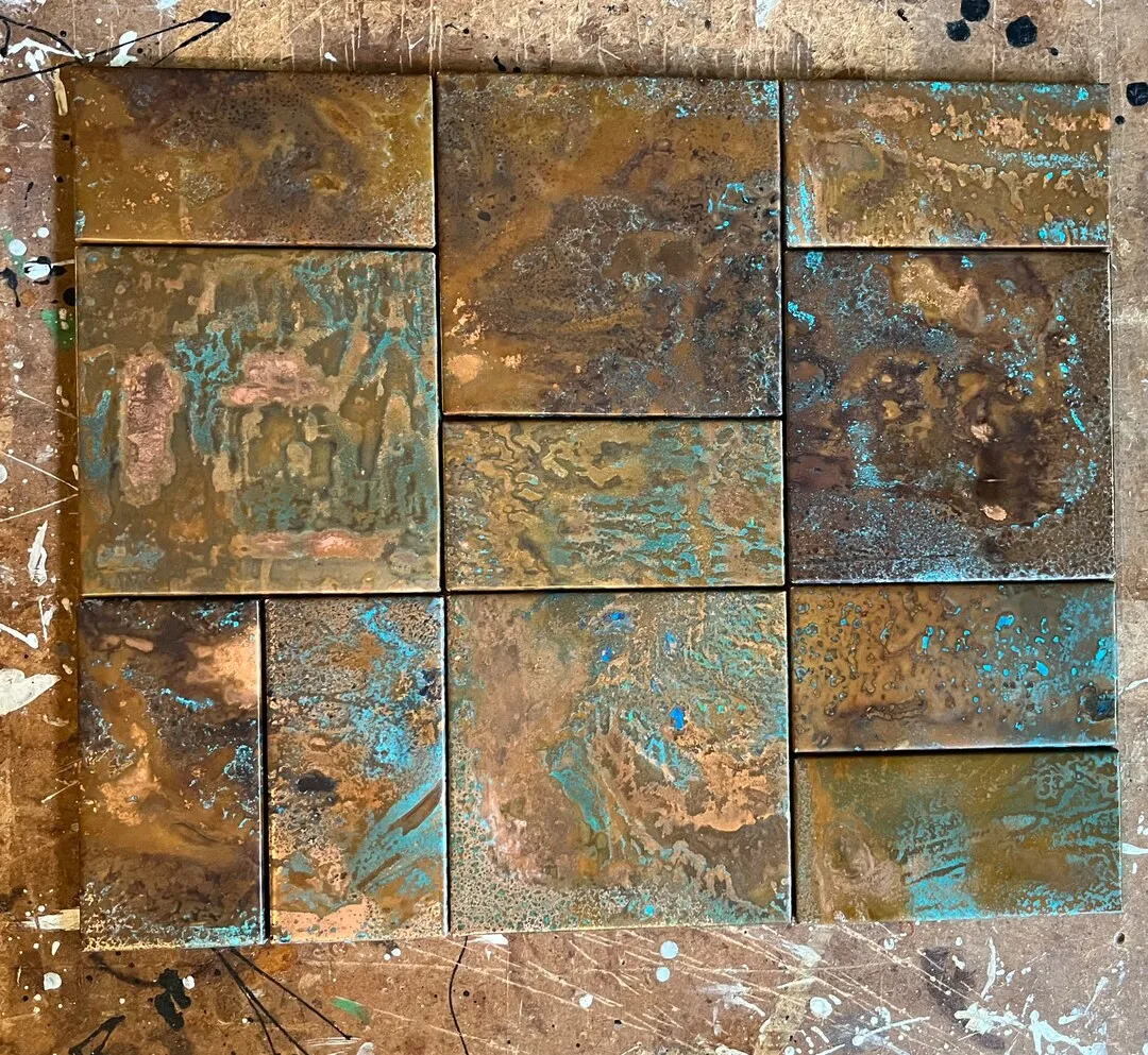 14299 copper tile backsplash