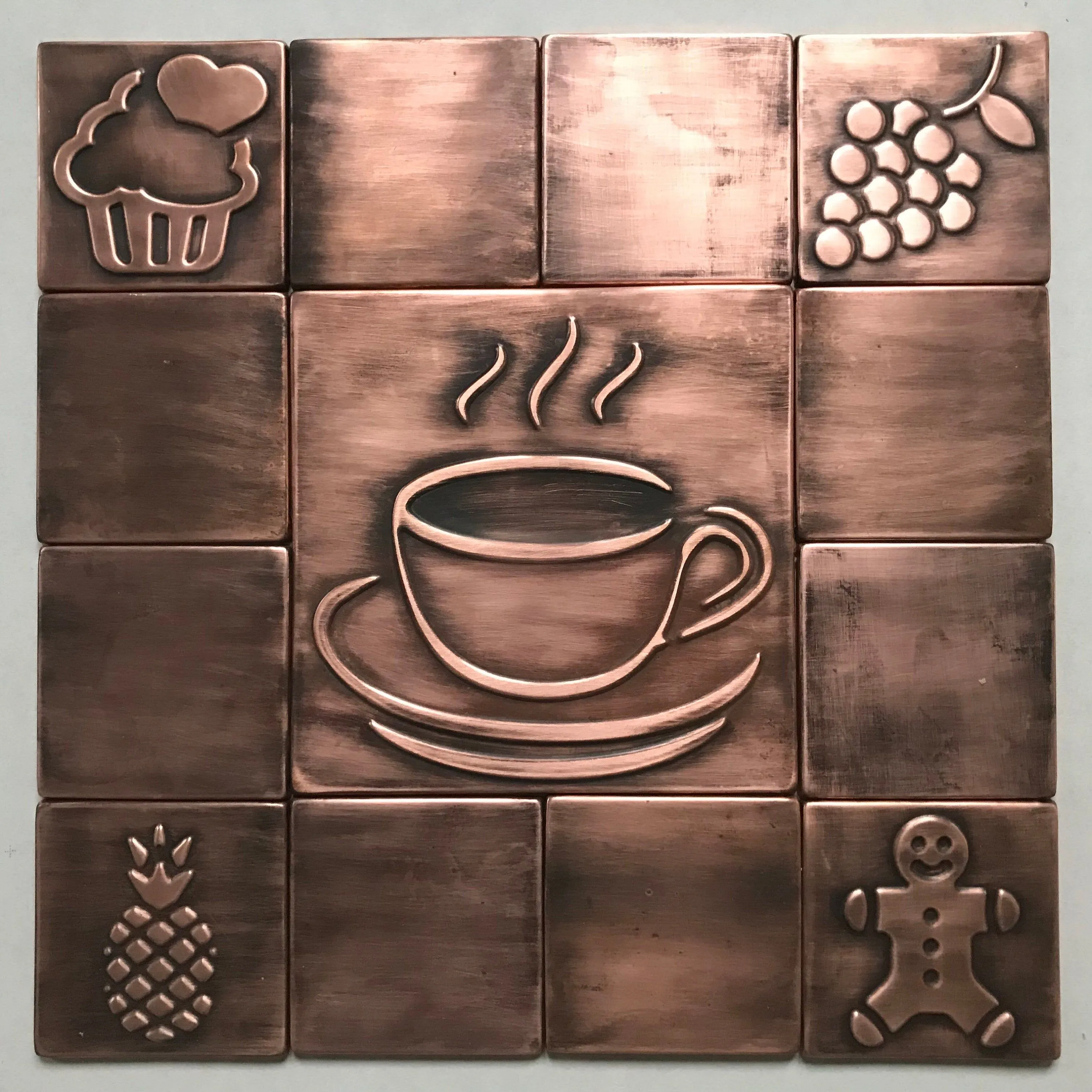 14299 geometric copper tiles