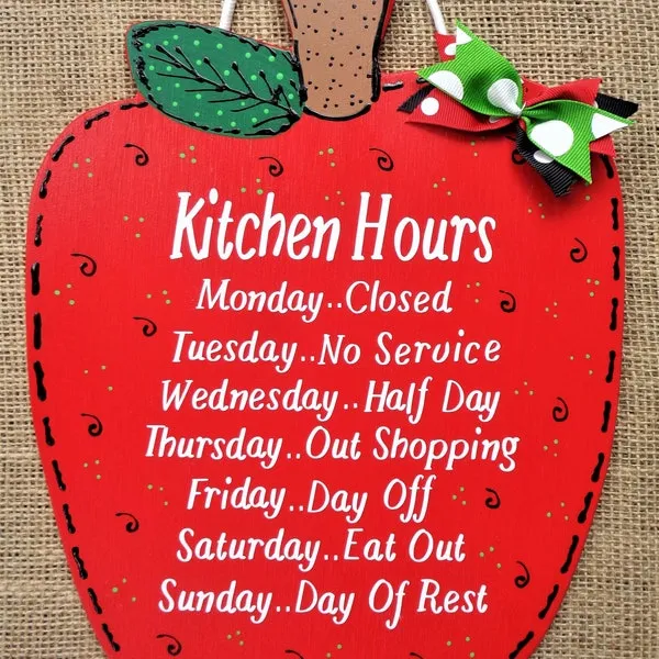 14323 red apple kitchen decor