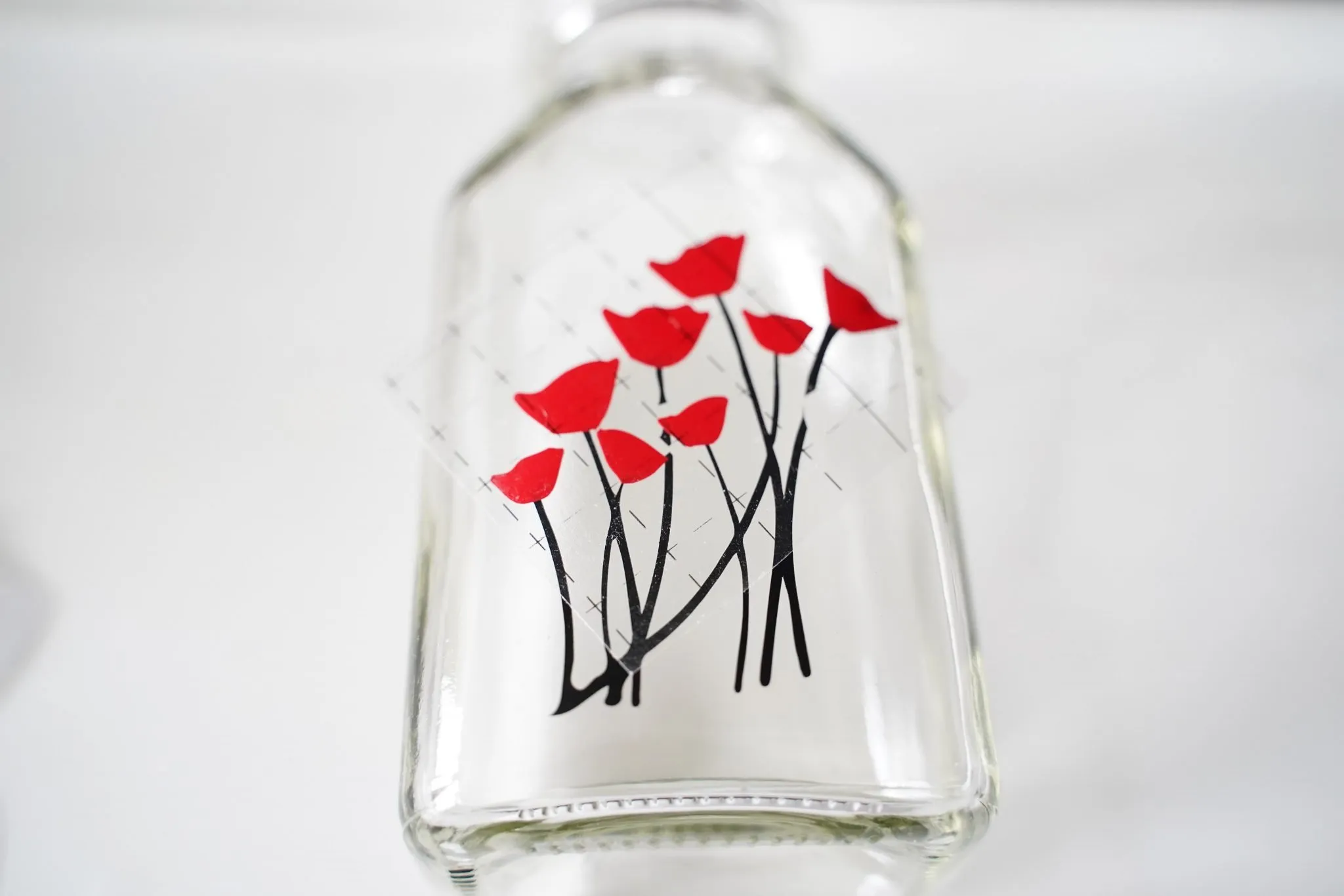 14328 glass bottle candle holders