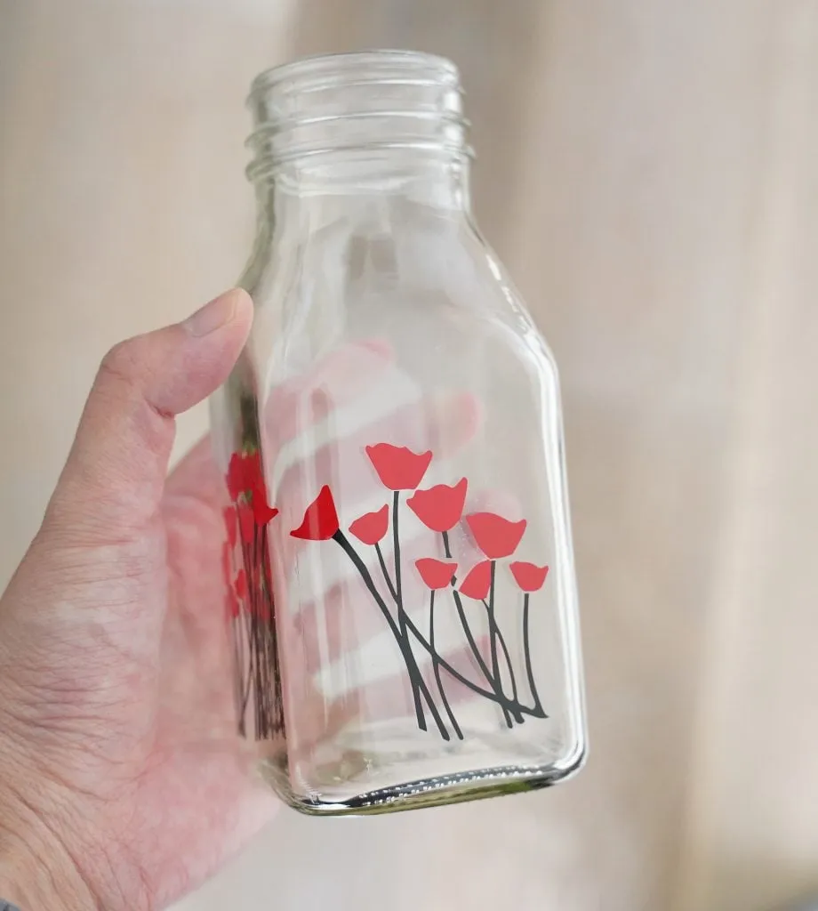 14328 glass bottle vases