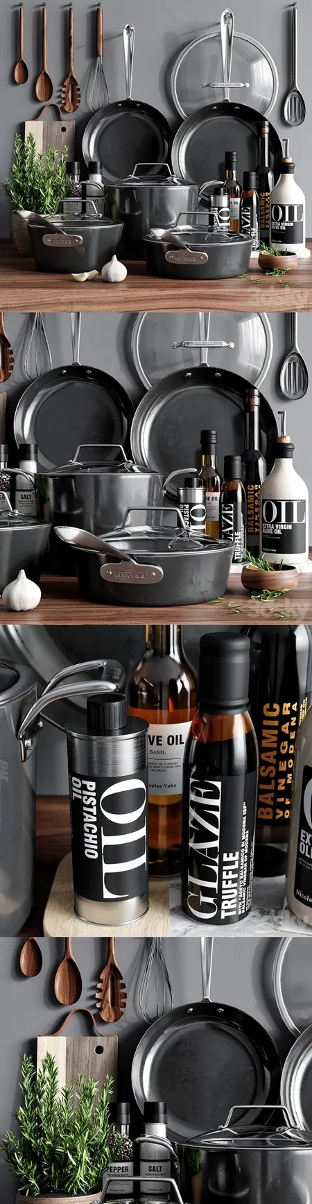 14330 kitchen decor 3d max model 2