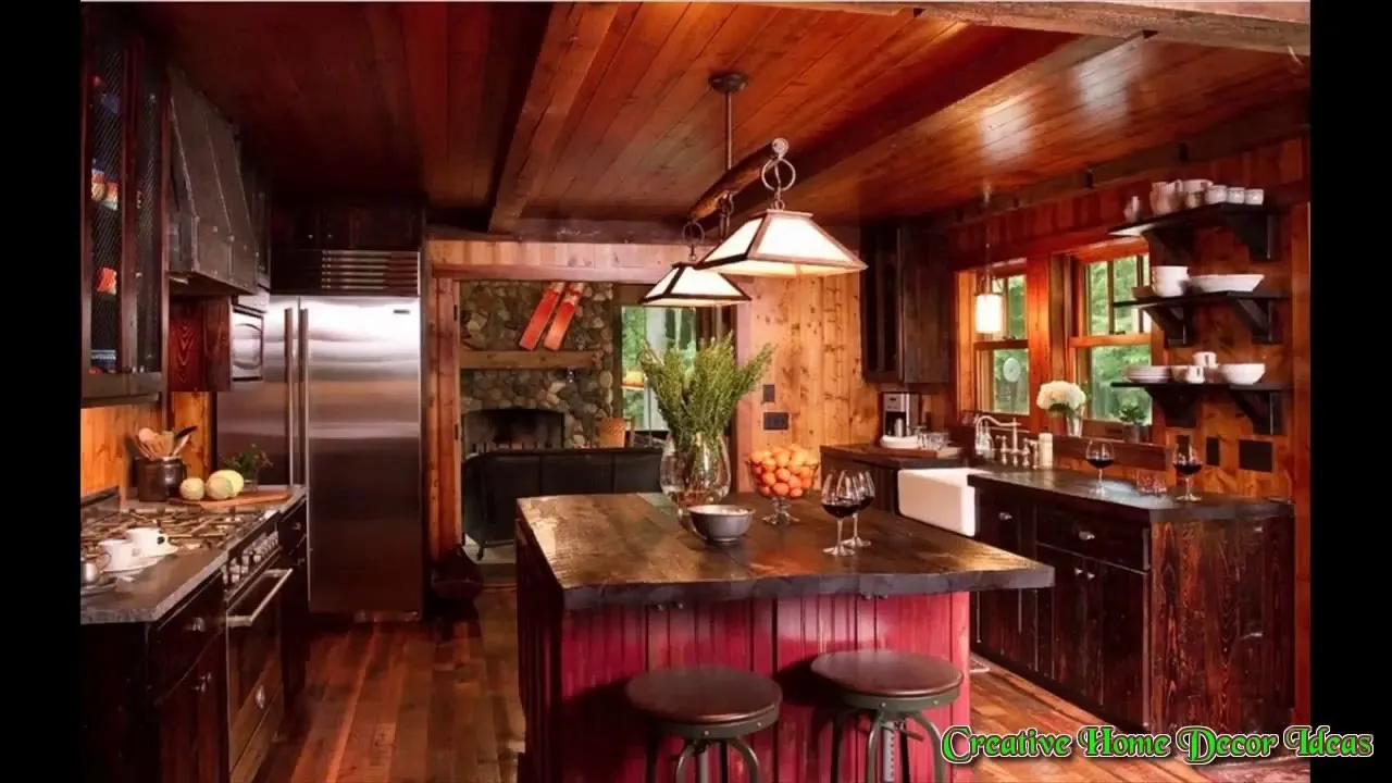 14333 rustic red kitchen image1