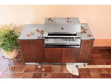 14338 corten steel dining area