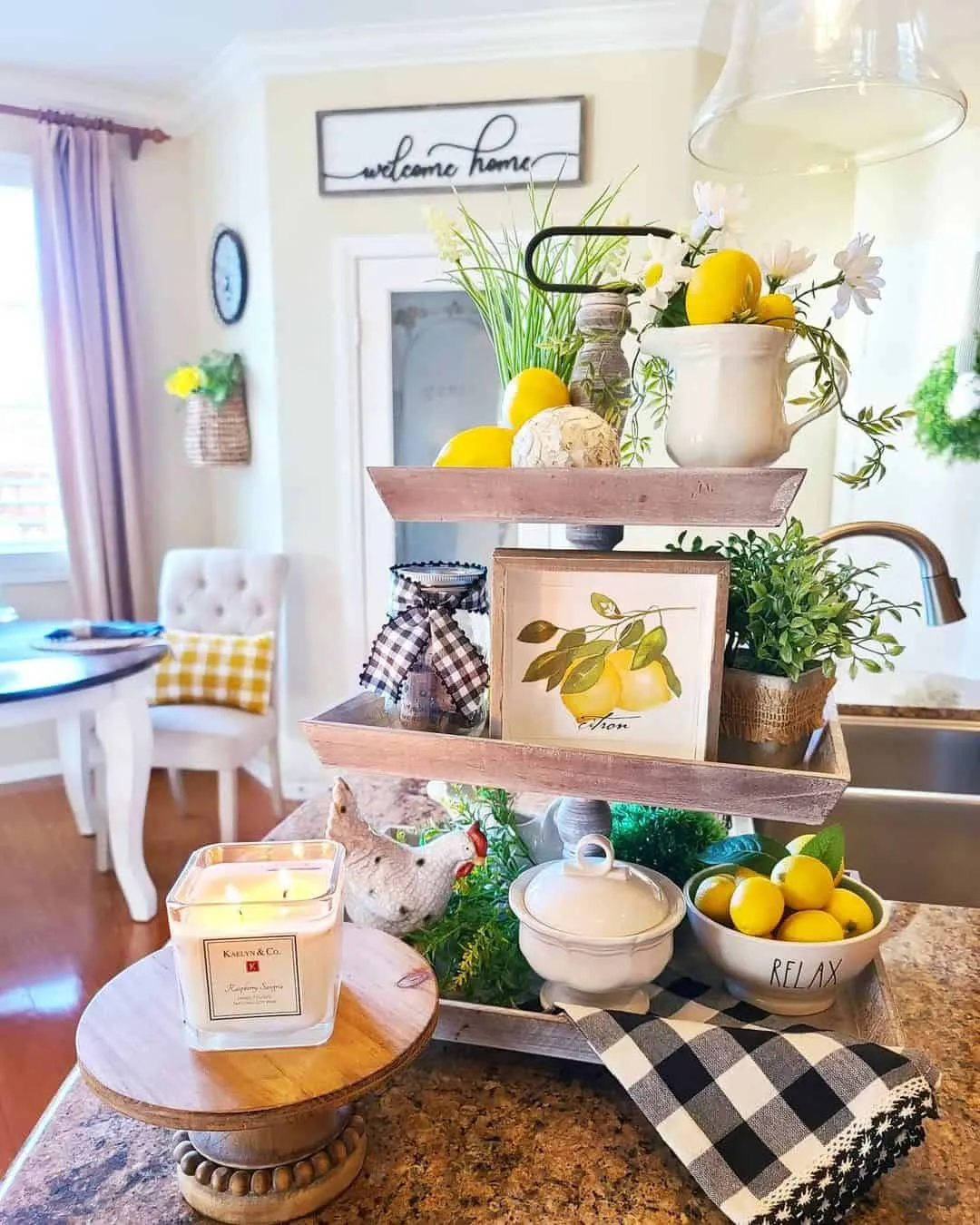 14354 buffalo plaid table linens