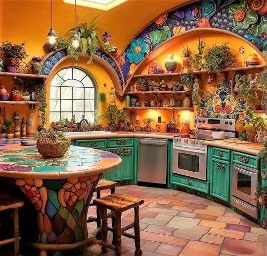 14357 colorful hippie kitchen decor 3