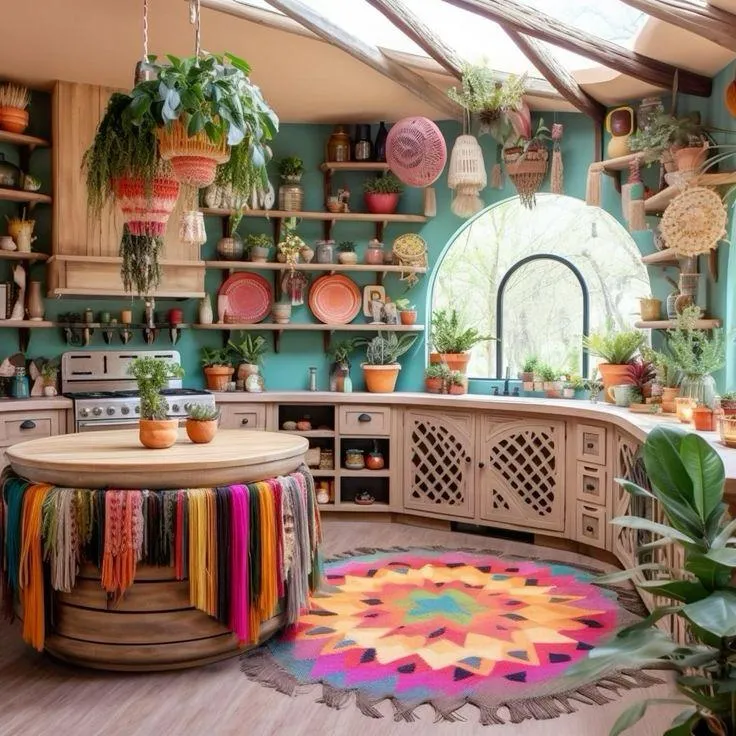 14357 colorful hippie kitchen decor 4