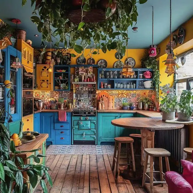 14357 colorful hippie kitchen decor 5