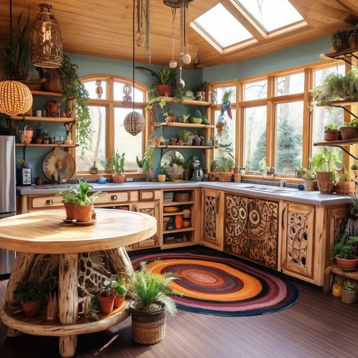14357 colorful hippie kitchen decor 6